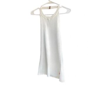 MILLY White Knitted Halter Neck Open Back Sleeveless Top Size Large